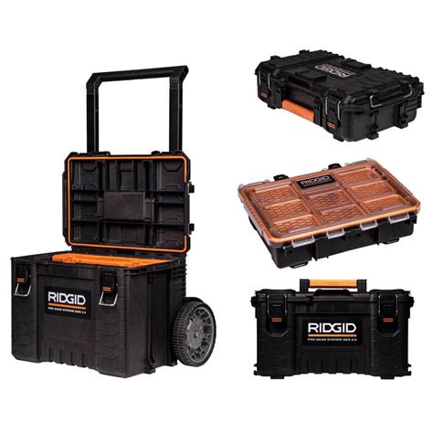 ridgid metal tool box|ridgid rolling tool box system.